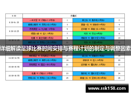 详细解读足球比赛时间安排与赛程计划的制定与调整因素